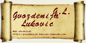 Gvozdenija Luković vizit kartica